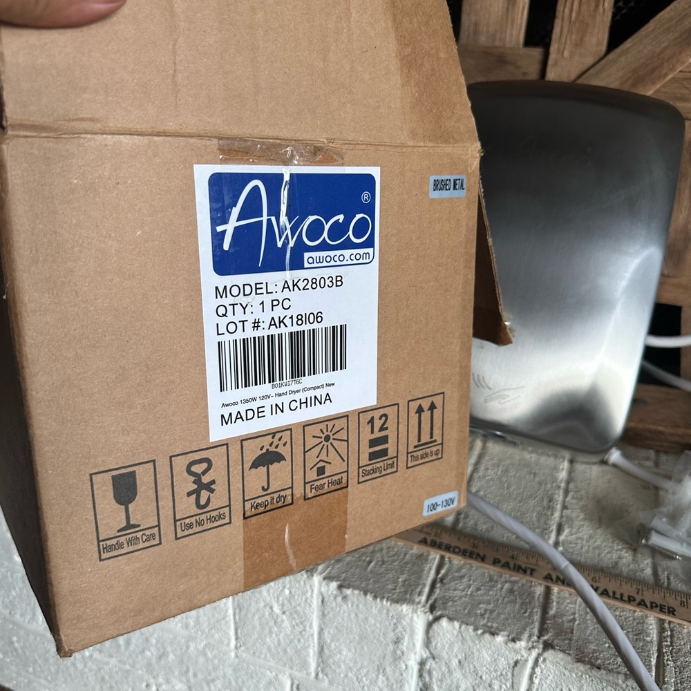 NEW opened box Commercial Hand Dryer - Automatic, Awoco Compact - Picture 8 of 13